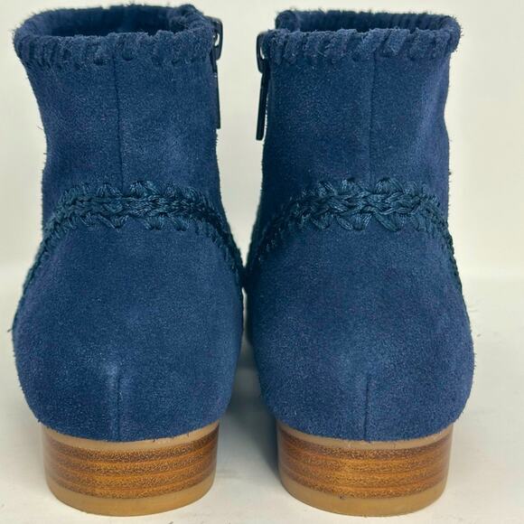 Jack Rogers Midnight Blue Gemma Embroidered Booties - Picture 4 of 9